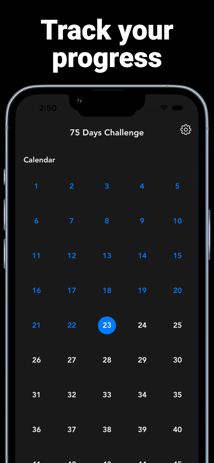 75 Hard Days Fitness Challenge