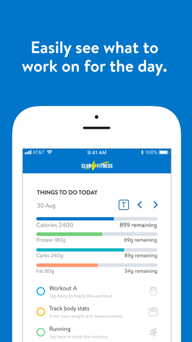 Club Fitness + Screenshot