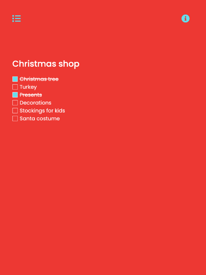 Simple Shopping List Maker