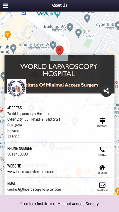 World Laparoscopy Hospital Screenshot