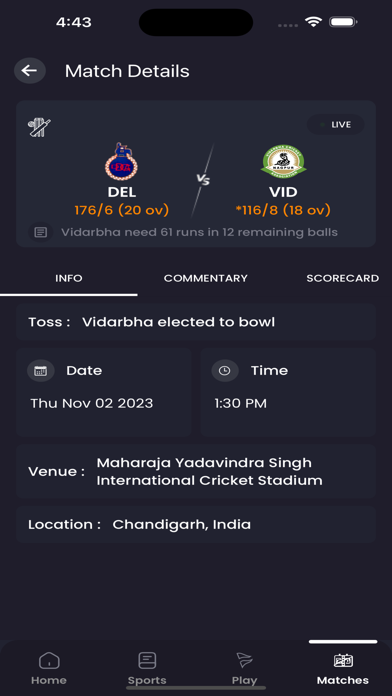Khel Now: Live Sports News Screenshot
