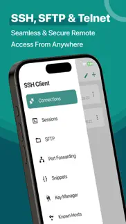 ssh client - terminal, telnet iphone screenshot 1