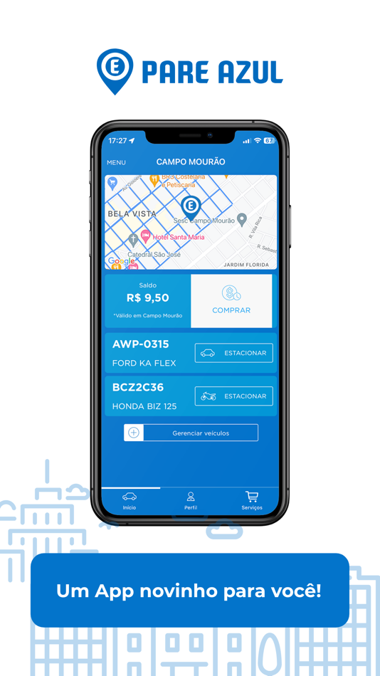 #1. Pare Azul - Zona Azul (iOS) De: APPMOOVE