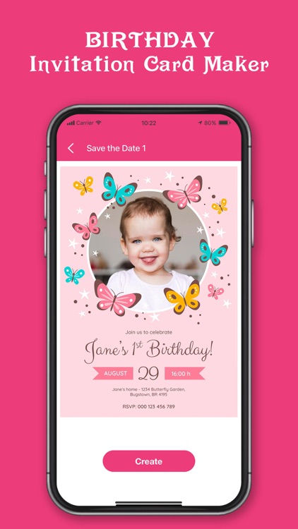 Invitation Card Maker Design screenshot-5