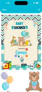 Baby shower invitation screenshot #1 for iPhone