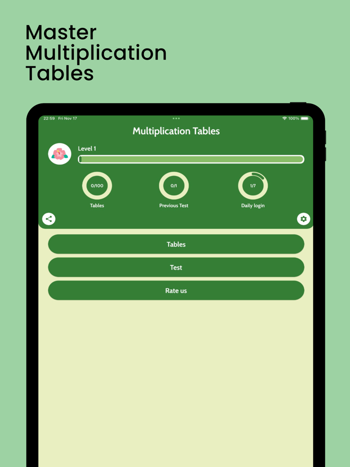Maths Tables 1 to 100 and Quiz
