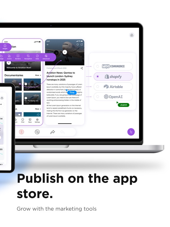 Wanilla: No-Code App Builder iPad app afbeelding 5