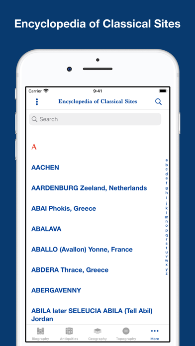 Greek and Roman Dictionaries Screenshot