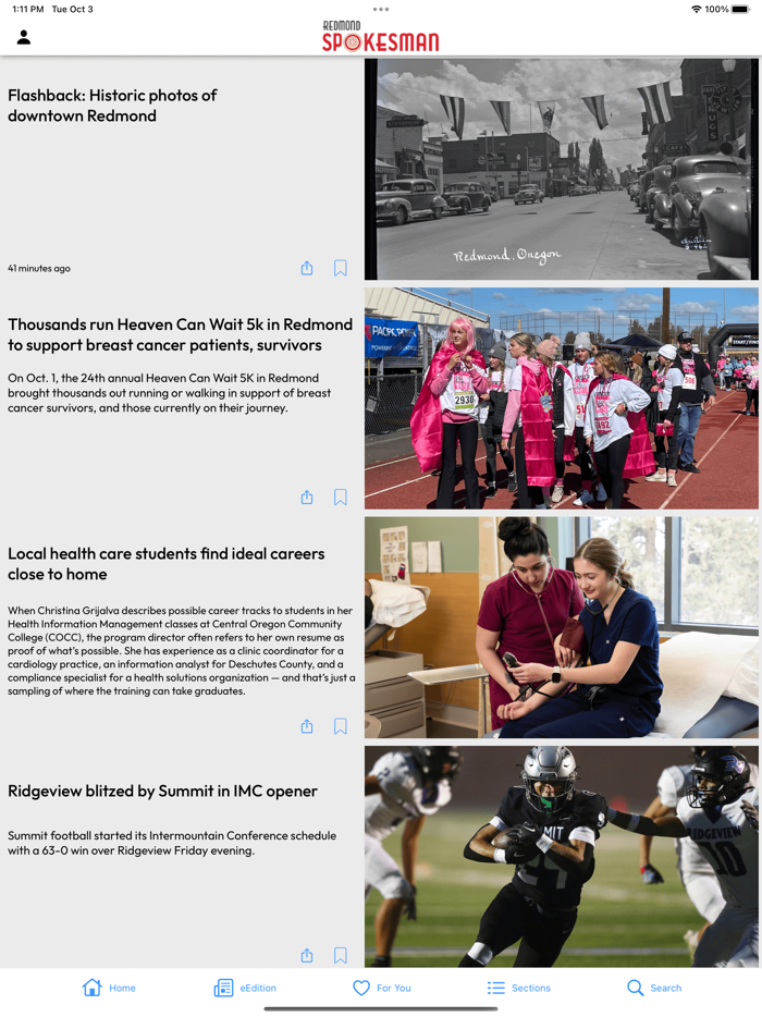 Redmond Spokesman News