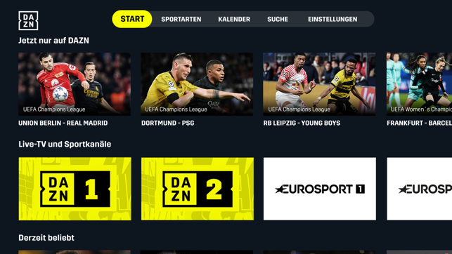 ‎DAZN Sport Live Stream Screenshot