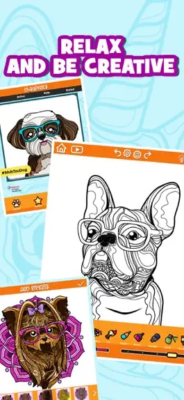 Game screenshot Dog Colouring Book for Adults apk