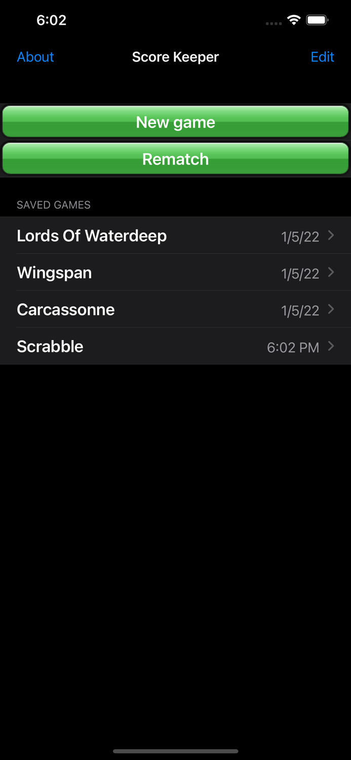 Score Keeper - Keep Score