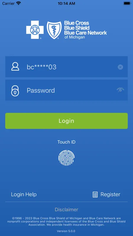 BCBSM screenshot 1 of 5