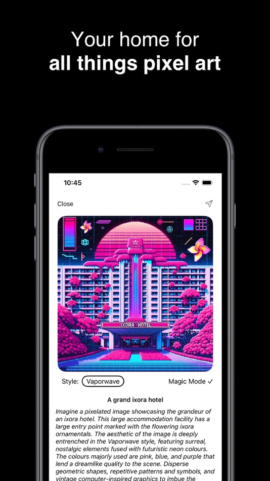 #3. pxlart: AI Pixel Art Generator (iOS) 由: Kawaii