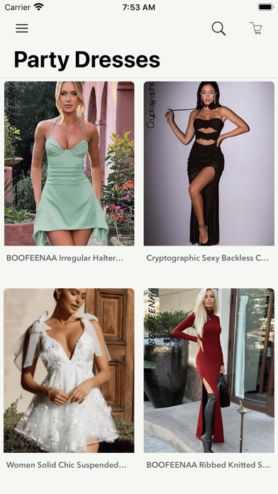 Women Clothing Fashion Shop Screenshot