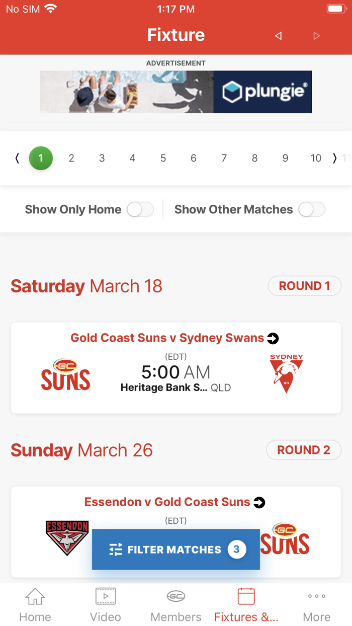 Gold Coast SUNS Official App