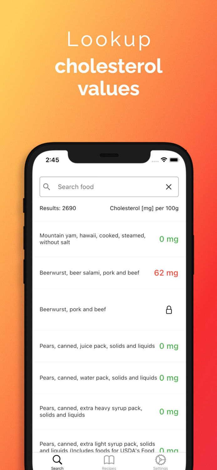 Cholesterol Tracker - low ldl