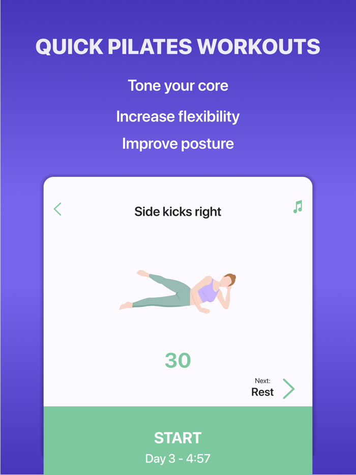 5 Minute Pilates Workouts