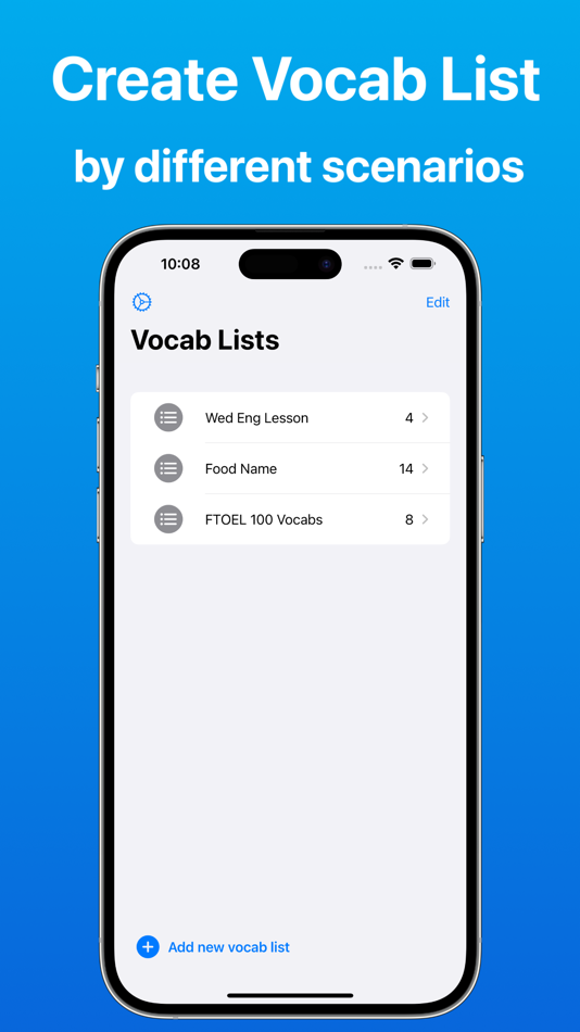 #2. Vocab Remember (iOS) Podle: Ho Leung Kwan