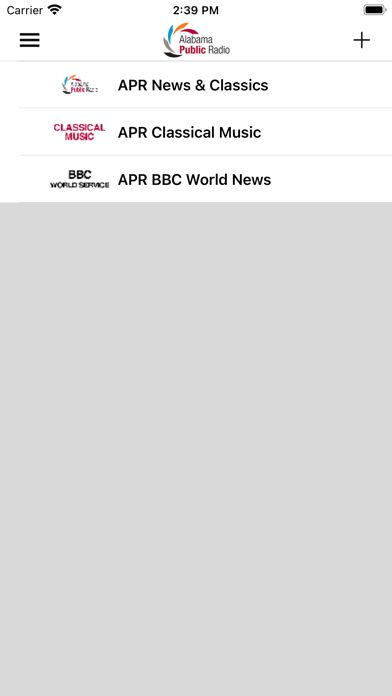 Alabama Public Radio Screenshot