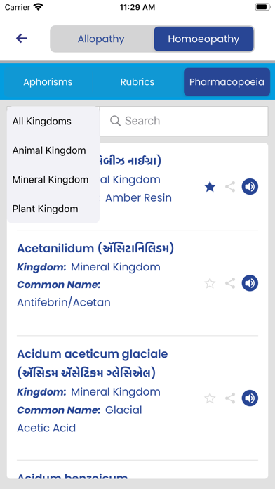 MedMeanings Dictionary Screenshot