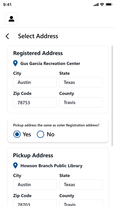 RideShare2Vote Screenshot