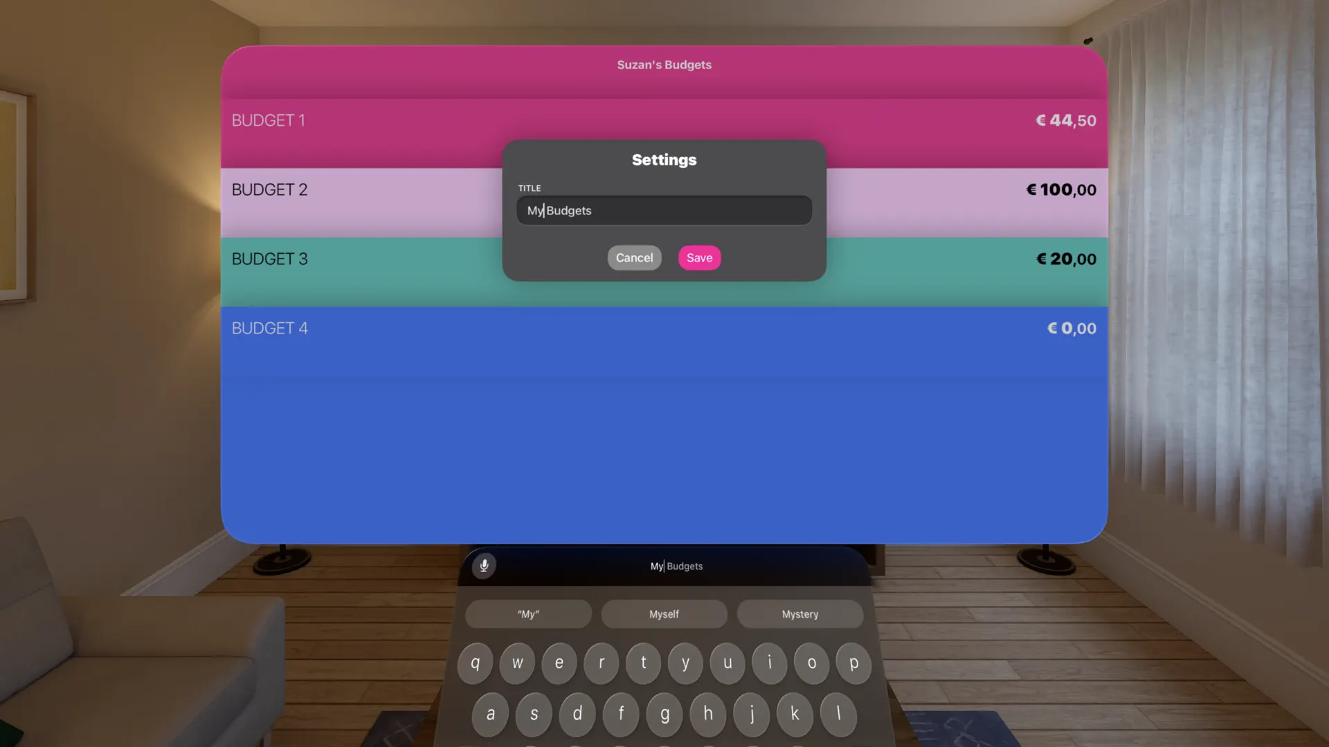 Suzan's Budgets screenshot 6