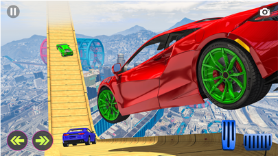 Crazy Car Stunt Sky Ramp Game Screenshot