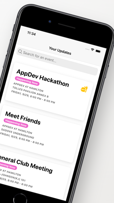 Events Now at Hamilton Screenshot