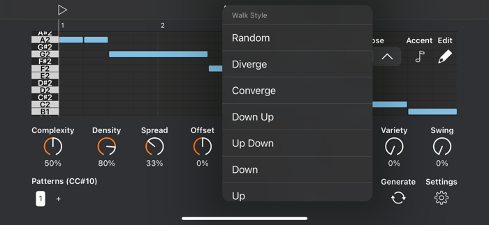Auto Bass AUv3 MIDI Generator