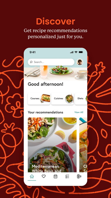 Screenshot #1 pour Yummly Recipes & Meal Planning
