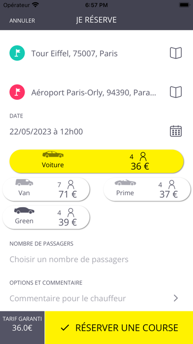 FRANCE-VTC Screenshot