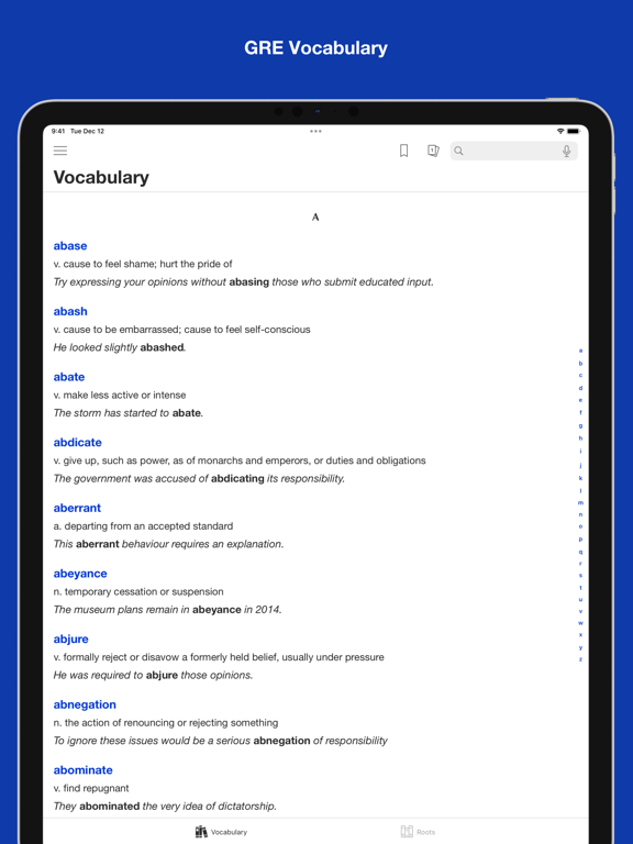 Screenshot #4 pour Flashcards for GRE vocabulary