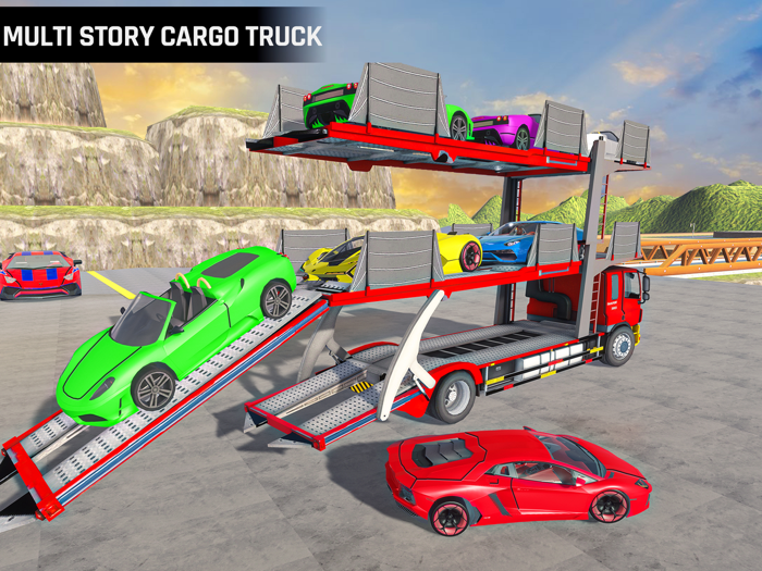 Crazy Car Transport Truck Sim