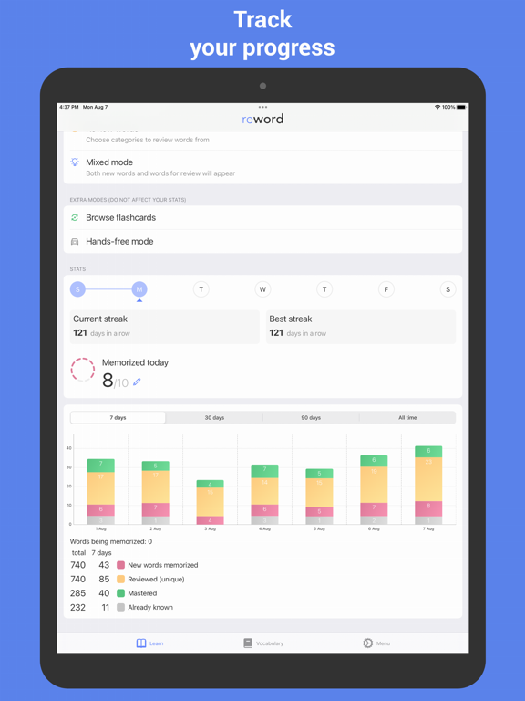 Learn Chinese with Flashcards! iPad screenshot 4 - Education app
