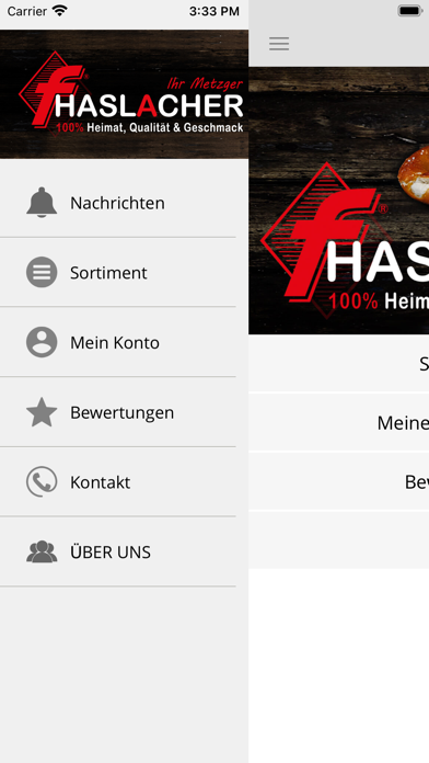 Metzgerei Haslacher Screenshot