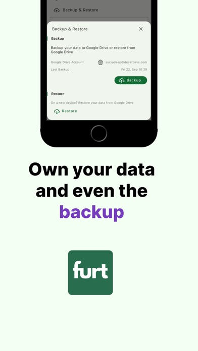 furt.money: expense tracker Screenshot