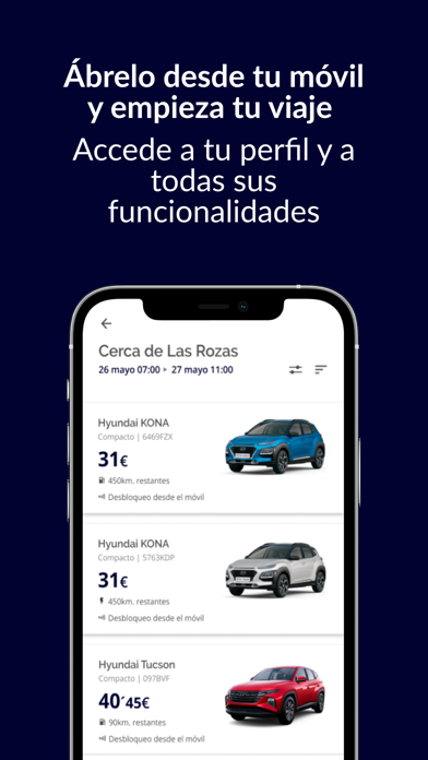 Movai Carsharing by Hyundai Screenshot