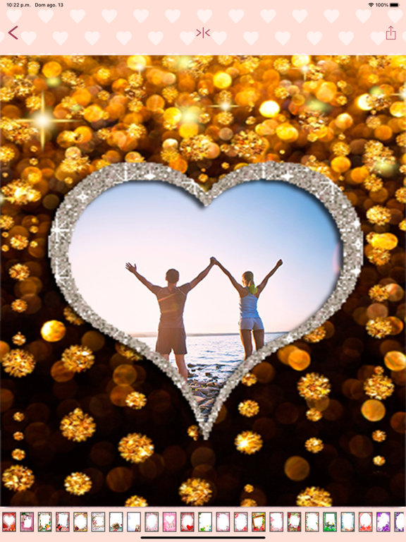 Love frames to cards iPad screenshot 5 - Photo & Video app