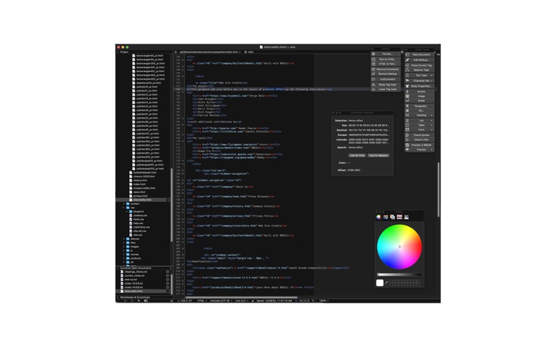 BBEdit Screenshots