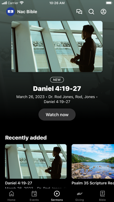 Nacogdoches Bible Fellowship Screenshot