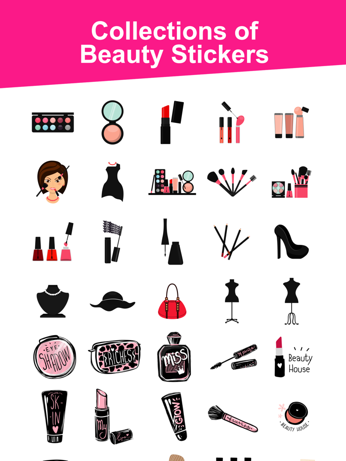 Black Stickers Beauty