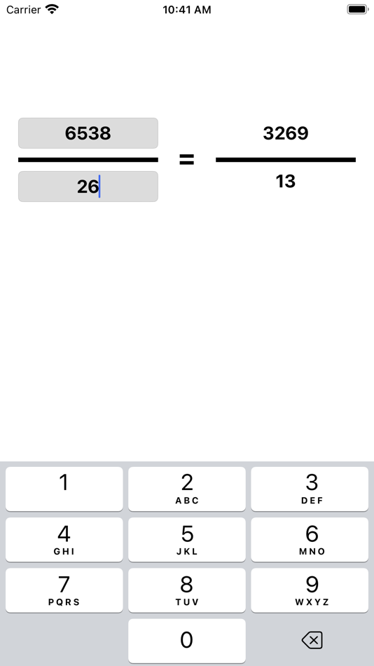 #3. Simplify Fractions - Simple (iOS) 来自: Ryouhei Azuma