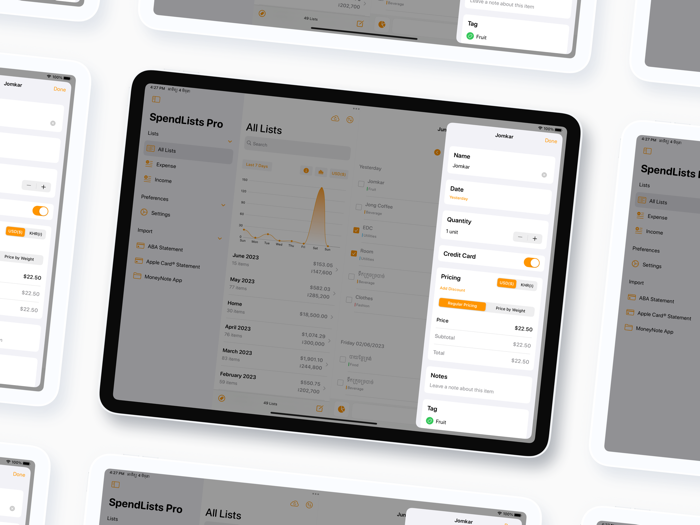 SpendLists - Budget Tracker