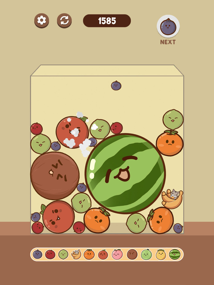 Watermelon Game Kawaii Fruit
