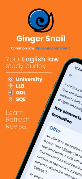 Game screenshot Ginger Snail - Study UK Law mod apk