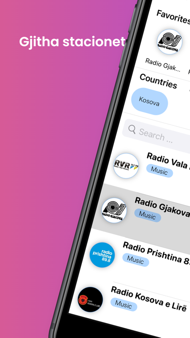 Kosova Radios - Top Stacionet Screenshot