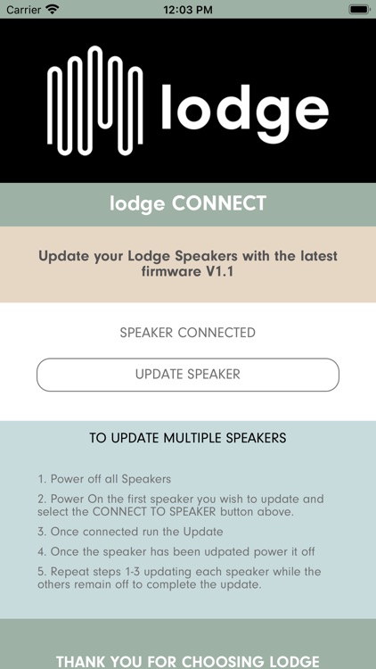 Lodge Sound App