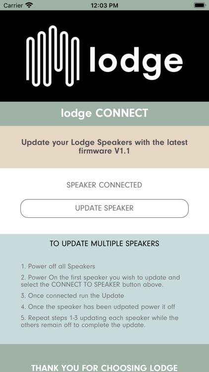Lodge Sound Firmware Updater