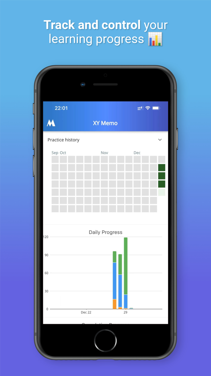 XY Memo German vocab builder